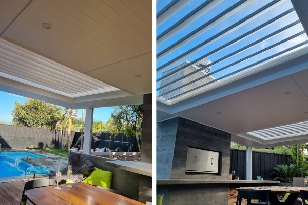 Opening Roof Gives Homeowners Year-Round Outdoor Living on Hibiscus Coast