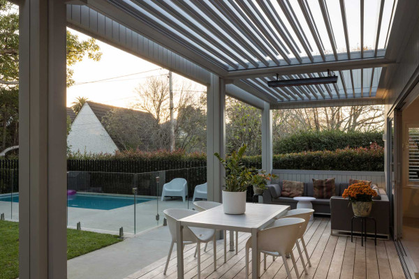 Flexible Outdoor Living in Devonport with Bespoke Louvres