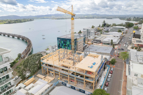 NZ's Largest Mass Timber Office Building: The Sustainable Timber Engineering Behind 90 Devonport Rd