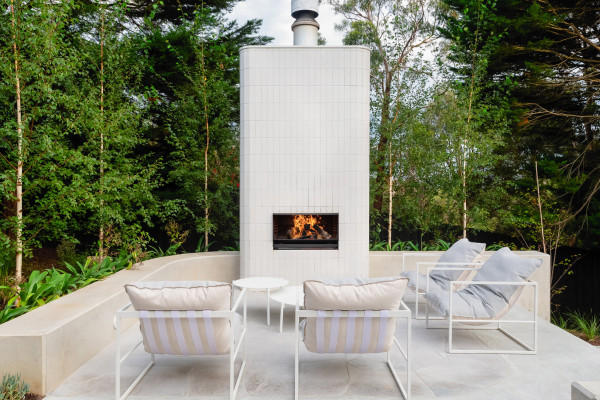 Outdoor Cooking Fireplace Creates a Cosy Gathering Place