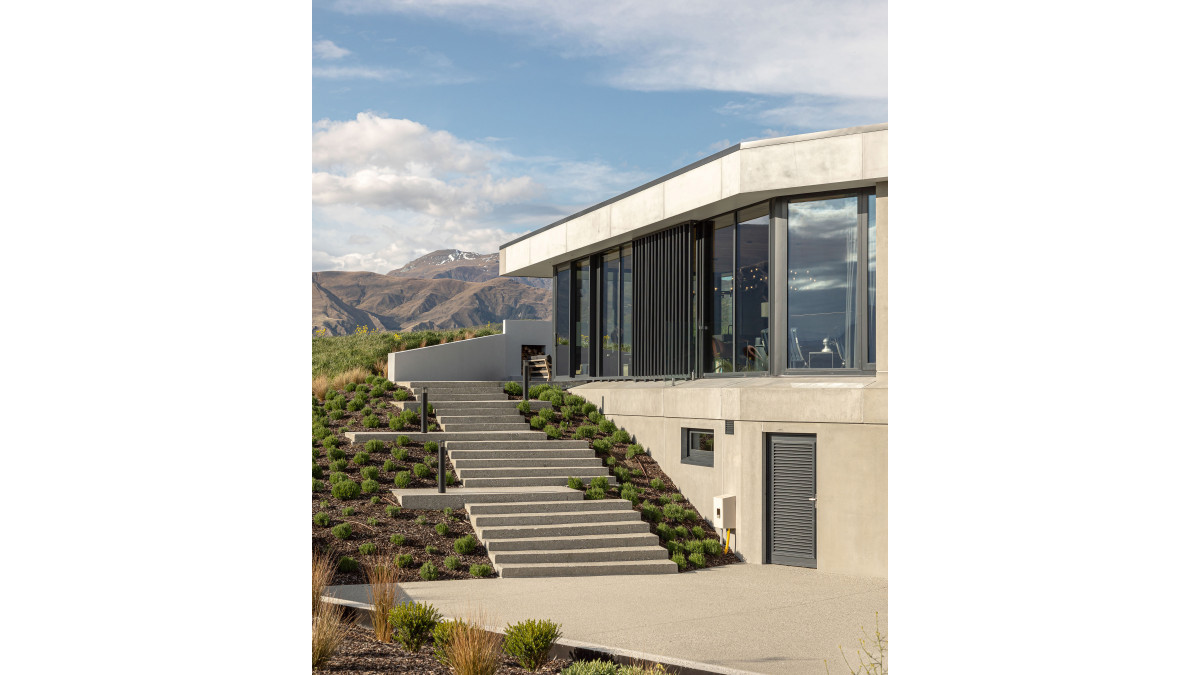 Custom floor to ceiling windows.