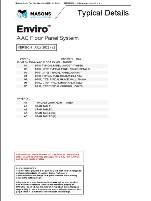 pdf enviro 75 mm aac timber floor details and span tables 2024 final pdf