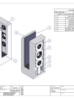 Aoraki Face Mount Clamp BelAire Designer Fencing CAD Drawing pdf