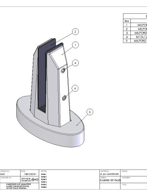 Milford Spigot BelAire Designer Fencing CAD Drawing pdf