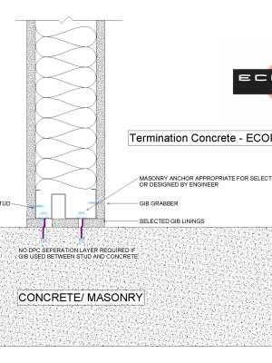 Termination Concrete ECOPLUS HUSH STUD GIB Backed pdf